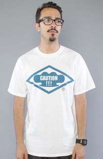 10 Deep The Caution Tee in White Concrete