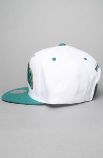 Mitchell & Ness The White Arch Snapback Hat in White Green  Karmaloop