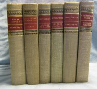 the classics club 6 matched binding books published by walter j black