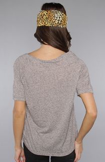 Obey The Heart String Tee in Heather Gray