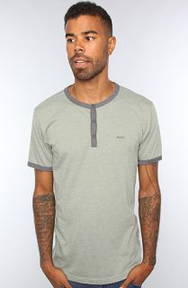 RVCA The Professor Henley in Ewok Green Heather