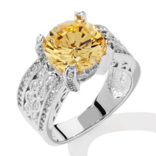 112 226 absolute 4 6ct absolute round canary and pave sides ring note