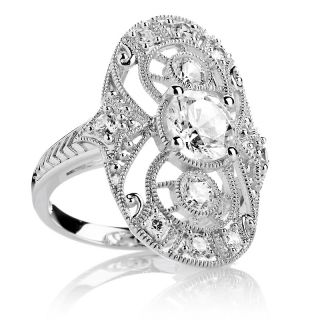 226 682 absolute 2 12ct sterling silver open filigree oval shield ring