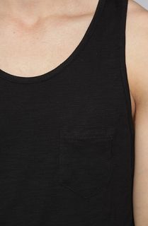 All Day The Tank Top in Black Slub Concrete