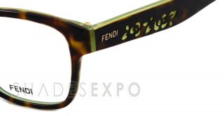 New Fendi Eyeglasses F 885 Brown 216 F885 Auth