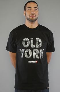 Sneaktip The Old York Tee in Black Concrete