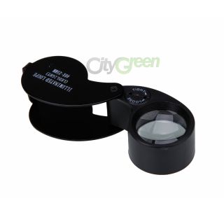 New 40x 25mm LED Jeweler Eye Loupe Loop Magnifying Glass Magnifier