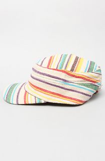 Accessories Boutique The Striped Coastal Hat in White