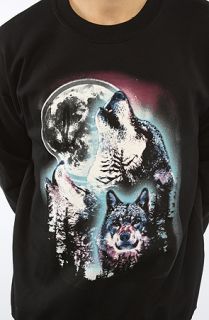 ELM The Wolf Pack Crew Sweatshirt in Black