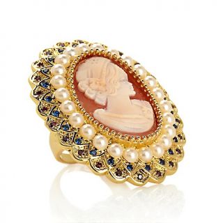 234 644 amedeo nyc ottocento goldtone cameo ring rating be the first