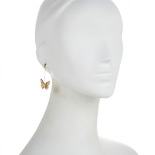 234 038 michael anthony jewelry 10k gold double butterfly dangle