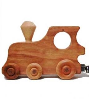 Natural Safe Handcrafted Baby Wooden Toy Train New
