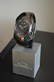 OAKLEY TimeBOMB Ion Plated Stainless Steel Black watch rare