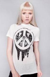 Petals and Peacocks PTFO Tee in Vintage White