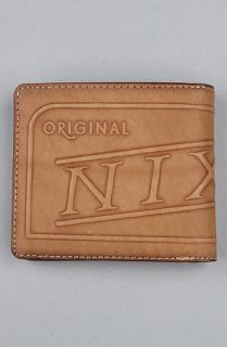 Nixon The Labelled BiFold Zip Wallet in Saddle