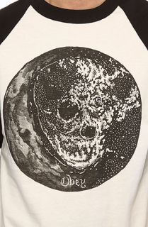 Obey Bryan Proteau Cosmic Skull Crew Black   Karmaloop  Karmaloop