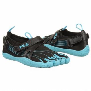 Fila Skele Toes EZ Slide Black Scuba Blue Womens Running Size 7 M
