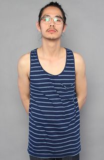 Obey The Riser Tank Top in Light Indigo Cream