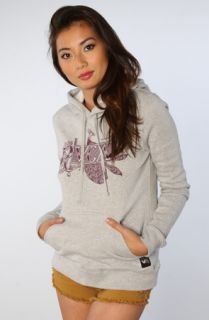 RVCA The Peacock Pull Over Hoody in Athletic Heather