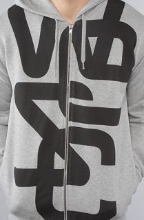 WeSC The Overlay Biggest Zip Up Hoody in Grey Melange