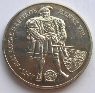 Falkland 1996 Henry VIII 2 Pounds Crown Coin UNC