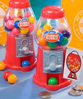 72 Double Bubble Classic Gumball Machines Party Favors