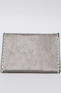 Holliday The Daytona Cardholder in Grey Ostrich