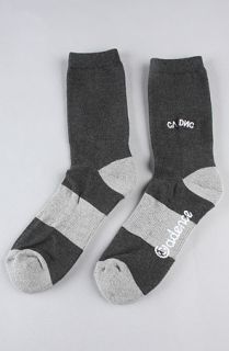 Cadence The High Sock in Black Gray Concrete