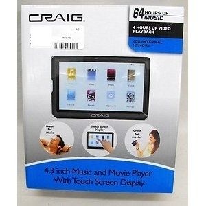 Craig 4 3 Music Movie Player  Brand New SEALED 4 GB 4 Hrs Playback