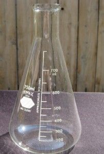 for sale new kimax 26501 750ml erlenmeyer flask graduated new 200ml to
