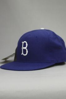 Vintage Deadstock Brooklyn Dodgers B Logo Fitted HatBlue  Karmaloop