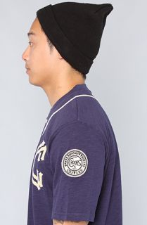 Crooks and Castles The Bully Block Baseball Shirt in Dark Navy