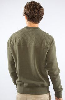 Puma The Fabric Mix Crew Sweatshirt in Olive