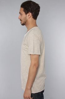 Shades Of Grey The Asymmetrical 2 Layer Tee in Beige White  Karmaloop