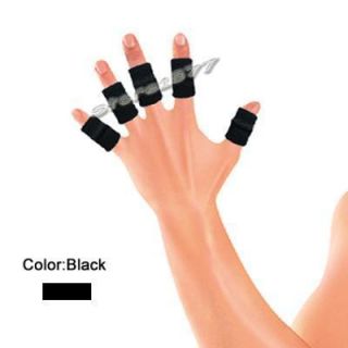 10 Pcs Black Quality Finger Sleeve Support Protector