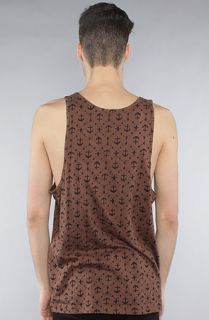 Obey The Ikat Anchors Tank in Tobacco Brown