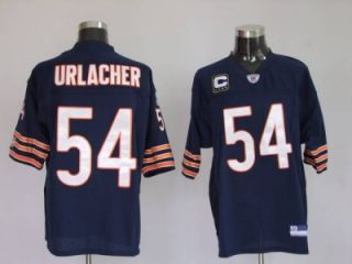 Chicago Bears 54 Brian Urlacher Blue NFL Jersey 50 L