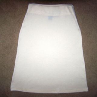Ralph Lauren Flared Ivory Winter White Wool Blend Skirt S