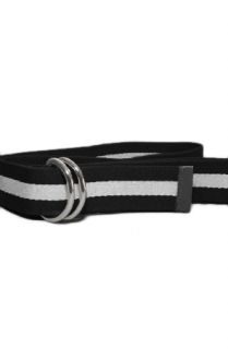 Fully Laced Classic Striped Belt BlkWhtBlk