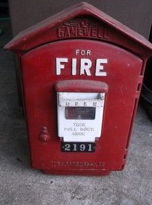 VINTAGE GAMEWELL FIRE ALARM BOX Antique Alarm box 2191 Pomona CA