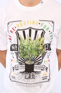 lrg the were rooting applique tee in white sale $ 16 95 $ 34 00 50 %