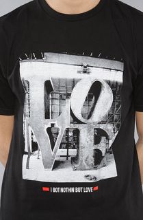 One Degree The Love Tee in Black Concrete