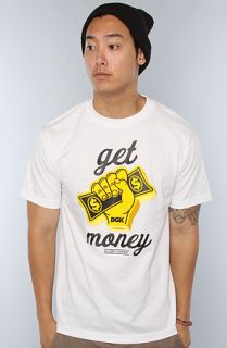 DGK The Get Money Tee in White Concrete