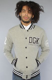 DGK The Scholar Snap Up Sweatshirt in Ash Heather