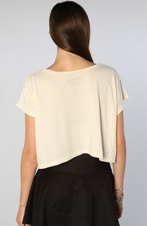 Creep Street The Darkness Crop Top in Creme