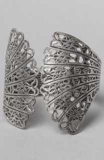 Accessories Boutique The Wing Cuff Bracelet in Silver