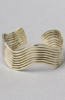Accessories Boutique The Wave Cuff Bracelet in Gold