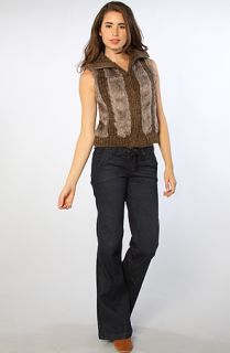 jack bb dakota the jimmy faux fur zip vest in brown sale $ 25 95 $ 75