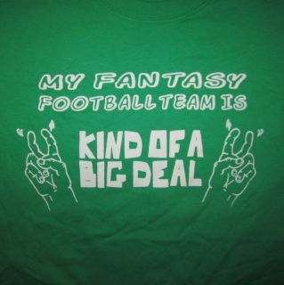 fantasy football team big deal t shirt magazine draft board kit league