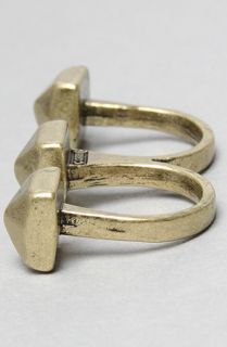 Soho Collection Industrial Chic Two Finger Ring